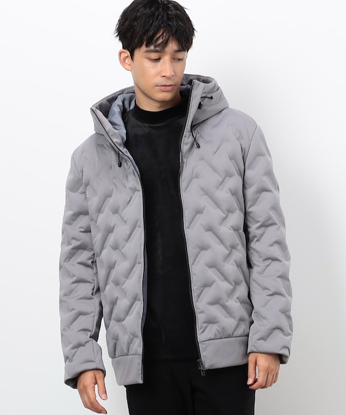 シームレスダウン フード ブルゾン