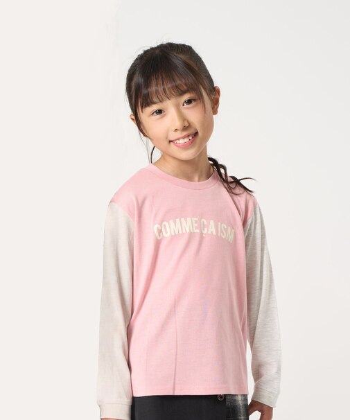ロゴプリント長袖Tシャツ　