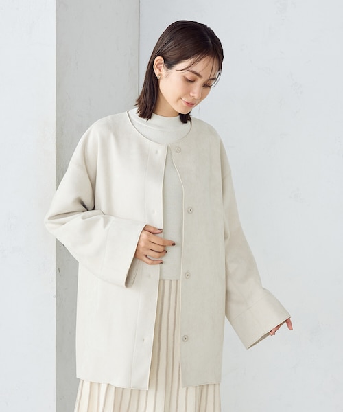 quaranciel:〈洗濯機可能〉セーラーカラー デニム ブルゾン｜シップス