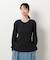 ランダムリブ　クルーネックＴシャツ　（長袖）