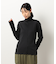 コットン ランダムリブ　ハイネックＴシャツ（長袖）