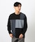 カラーブロック パッチワーク クルーネックＴシャツ