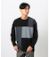 カラーブロック パッチワーク クルーネックＴシャツ