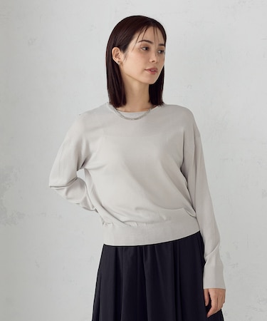 【ウォッシャブル】UVカット ベーシック　２ＷＡＹニット