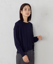 【ウォッシャブル】UVカット ベーシック クルーネックカーディガン