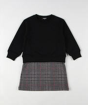 グレンチェック柄 ジャカードワンピース