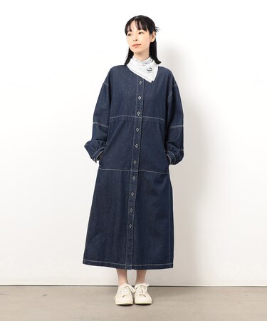 デニムシャツワンピース