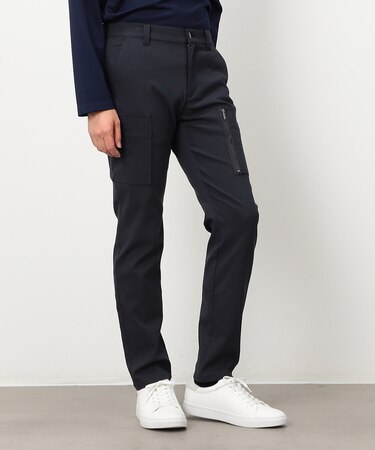 レーヨン ナイロン ストレッチ  スキニー カーゴパンツ