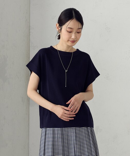 【洗濯機で洗える】ニットＴシャツ