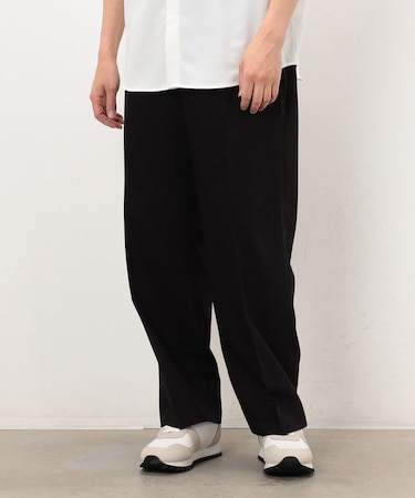 ウールライク リラックスワイドパンツ