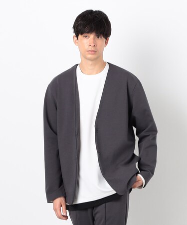 【セットアップ対応】綿混ダンボールニット ジャケット