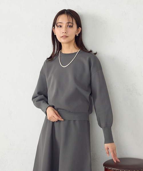 コットンシルクプルオーバーニット｜アマカの通販｜&mall（アンド