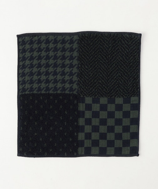 パネル柄 ハンカチタオル