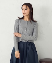 【アンサンブル対応】クロップド丈カーデガン