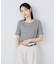 【アンサンブル対応】クロップド丈 リブＴシャツ