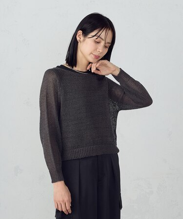 ホールガーメント　ロングスリーブニット