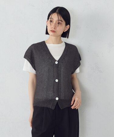 ホールガーメント 前開きベスト