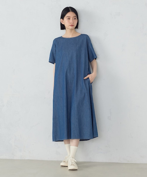 デイリーリラックスワンピース デニム
