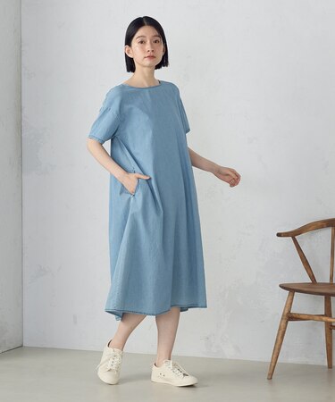 デイリーリラックスワンピース デニム