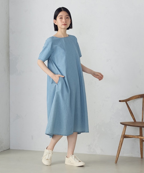 デイリーリラックスワンピース デニム