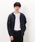 メッシュ編み ポロカーディガン