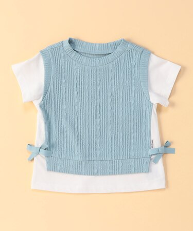 レイヤード半袖Tシャツ(ベビーサイズ)