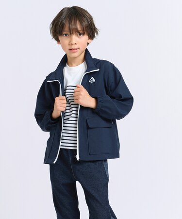 フード付き タフタブルゾン