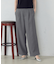 【美しいベーシックパンツ】麻調ワイドパンツ