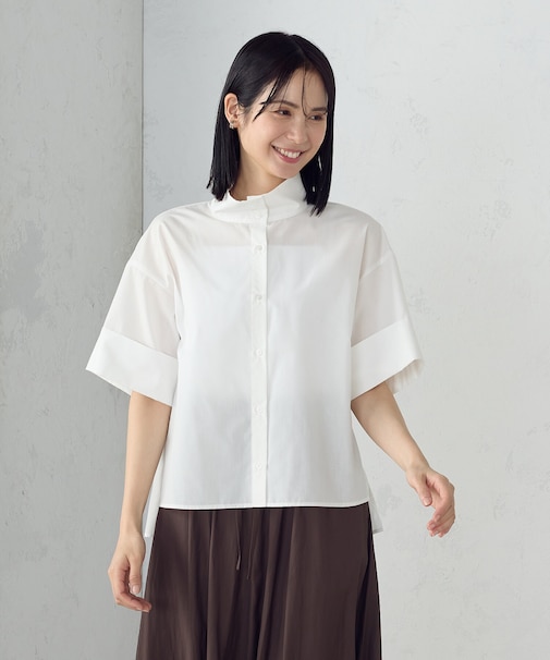 ハイネック　シャツ