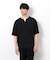 半袖 フェイクレイヤード キーネックＴシャツ