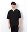 半袖 フェイクレイヤード キーネックＴシャツ