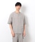 【セットアップ対応】リネンライク ポリエステル 布帛Ｔシャツ
