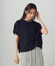 【接触冷感】ツイストタックＴシャツ　