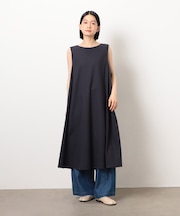 デイリーリラックス ノースリーブワンピース ナチュラル