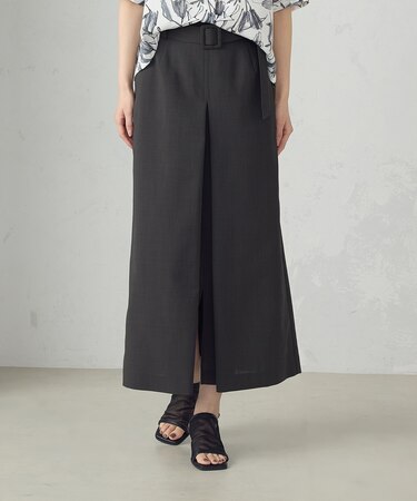 【セットアップ対応】ベルテッドタックスカート