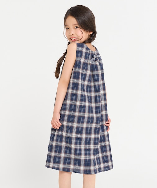 くしゅっとチェック 2wayワンピース