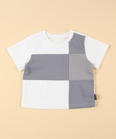 パッチワーク半袖Tシャツ(ベビーサイズ)