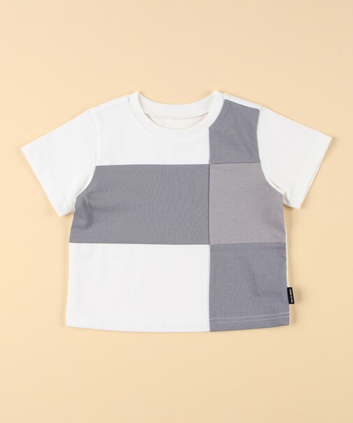 パッチワーク半袖Tシャツ(ベビーサイズ)