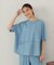 【セットアップ対応】デニム　ブラウス