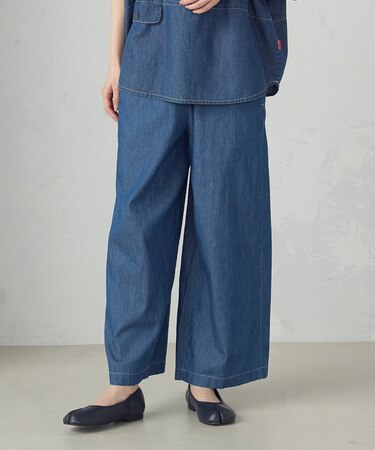 【セットアップ対応】デニムイージーパンツ