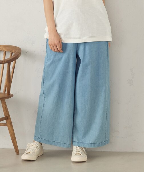 【セットアップ対応】デニムイージーパンツ