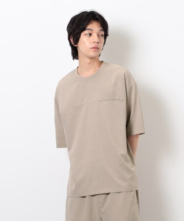 【セットアップ対応】ライトウエイト ポリエステル 布帛Ｔシャツ