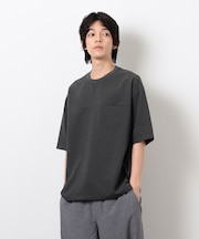 【セットアップ対応】ライトウエイト ポリエステル 布帛Ｔシャツ
