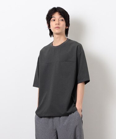 【セットアップ対応】ライトウエイト ポリエステル 布帛Ｔシャツ