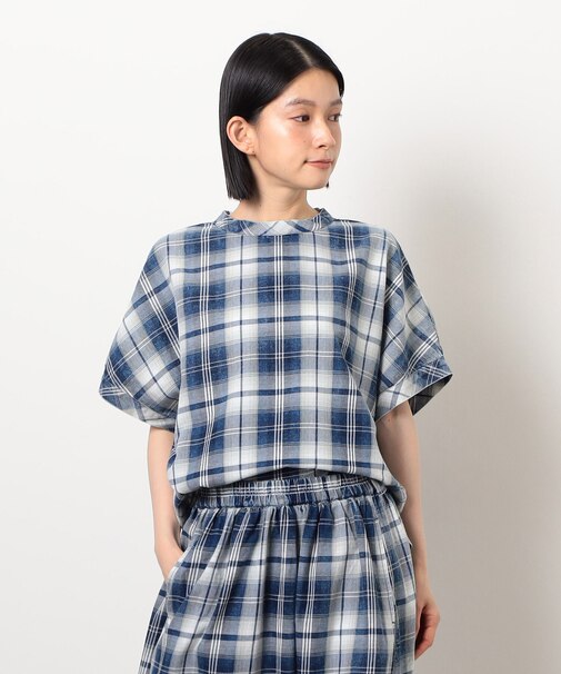 インディゴチェックプルオーバー / セットアップ対応