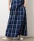 インディゴチェックスカート / セットアップ対応