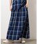 インディゴチェックスカート / セットアップ対応