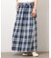 インディゴチェックスカート / セットアップ対応