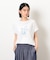 スタッズ 箔ライン付き プリントＴシャツ