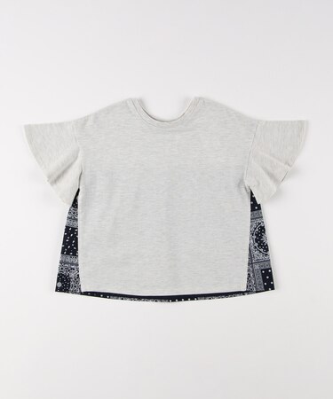 バンダナプリント 切り替え 2WAY Tシャツ